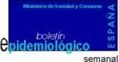 Boletín Epidemiológico Semanal (isciii)